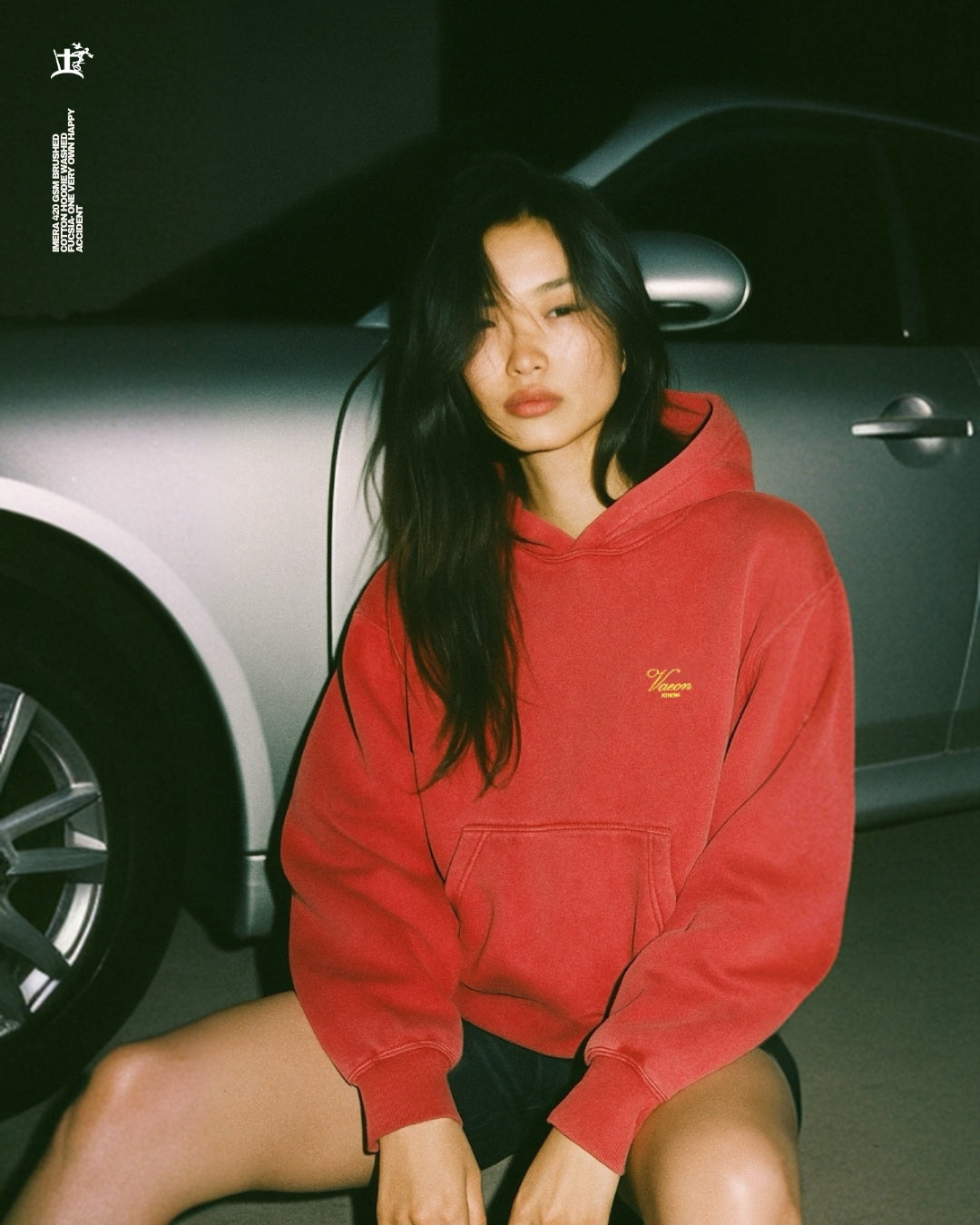 HIMWRA 420 GSM 100% BRUSHED COTTON FUCHSIA HOODIE