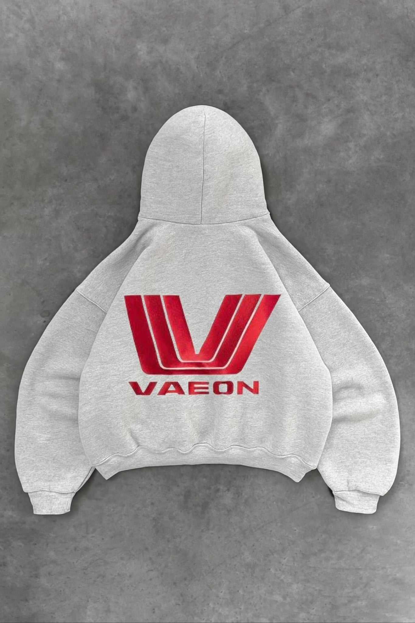 HIMERA 420 GSM 100% BRUSHED COTTON MARL GREY HOODIE