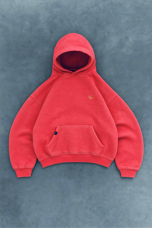 HIMWRA 420 GSM 100% BRUSHED COTTON FUCHSIA HOODIE
