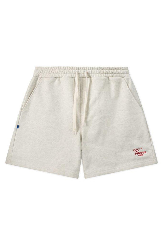 HIMERA 420 GSM 100% BRUSHED COTTON MARL GREY SHORTS