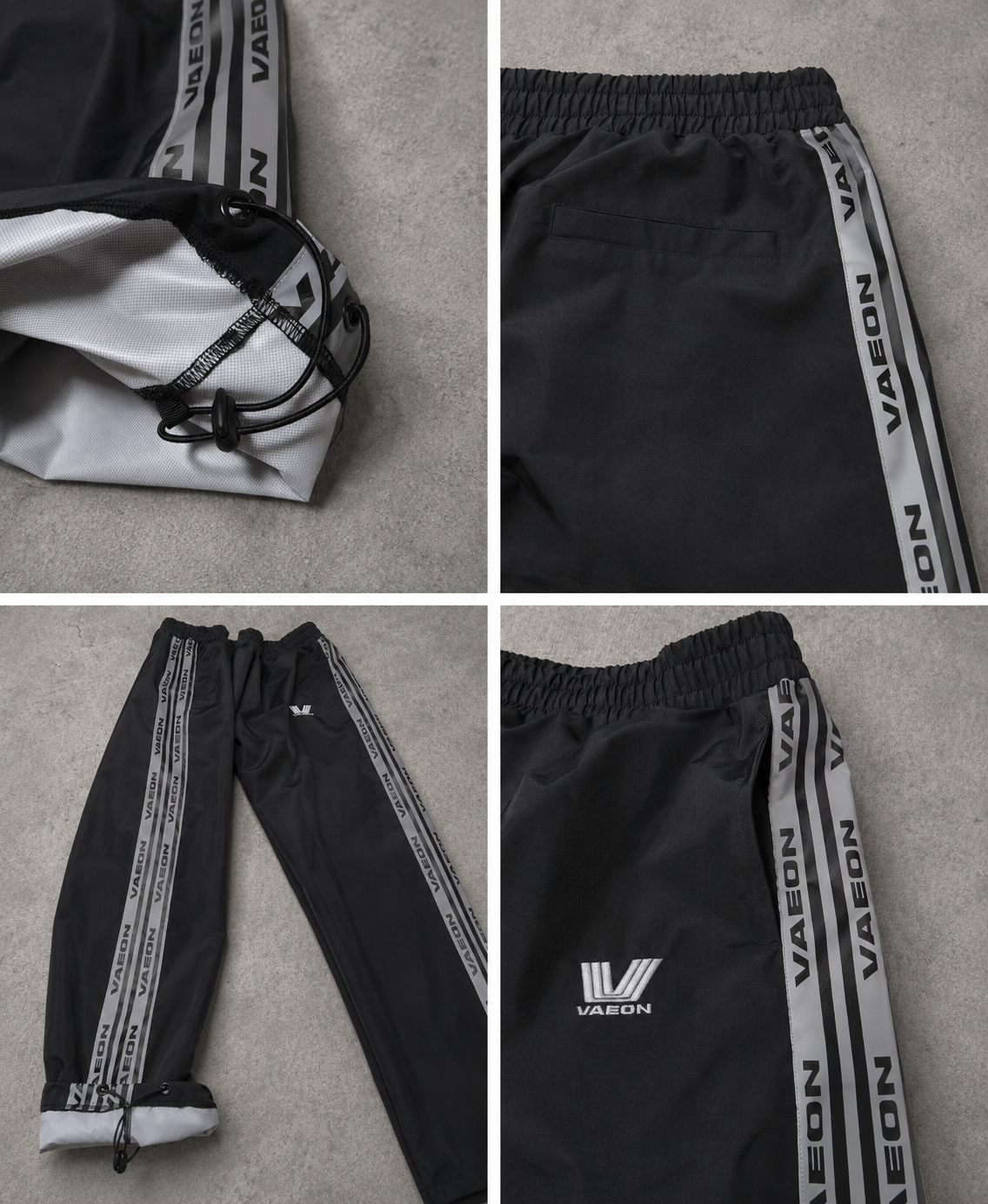 ΥΔΡΟΦΟΒΙΑ WATER REACTIVE & REFLECTIVE TECHNICAL PANT NYXTA BLACK