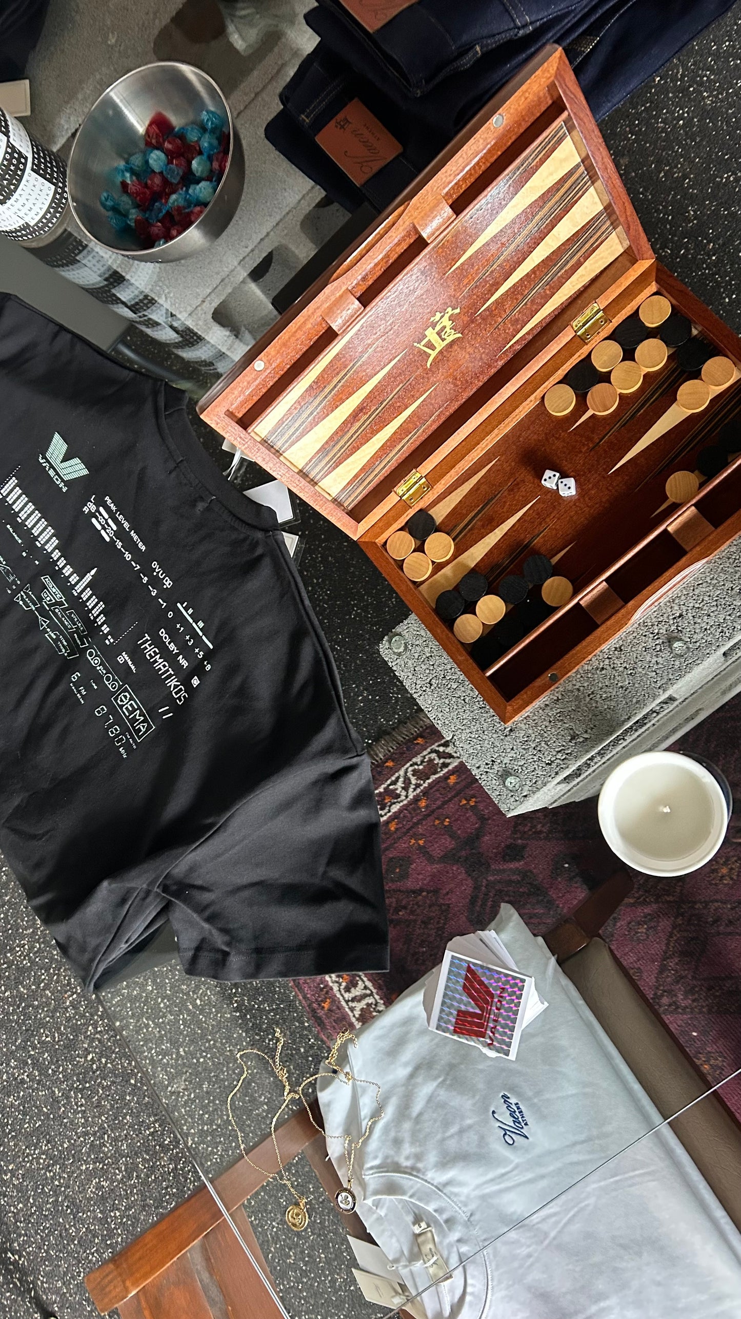 'DOLBY' THEMATIKOS COLAB 220 GSM 100% COTTON BOX T-SHIRT BLACK