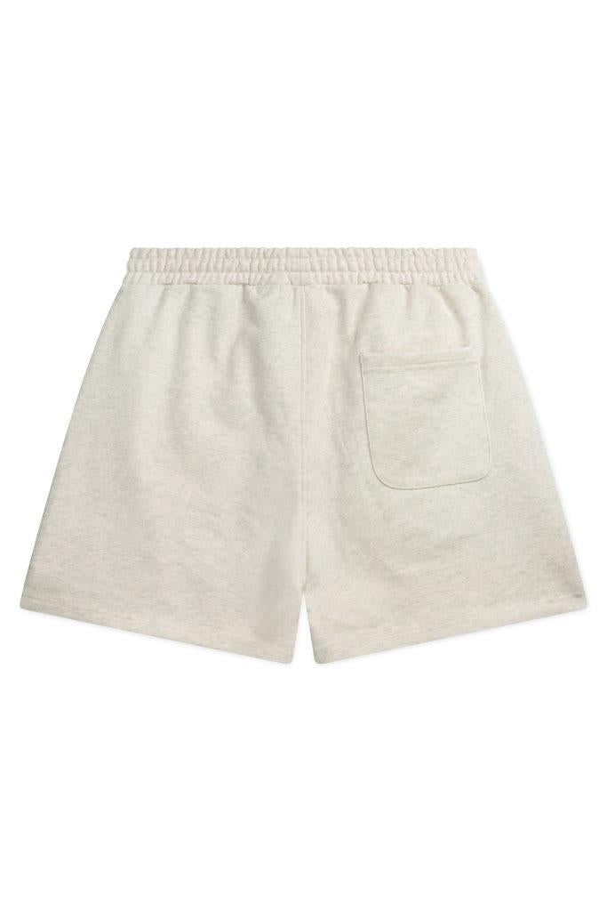 HIMERA 420 GSM 100% BRUSHED COTTON MARL GREY SHORTS