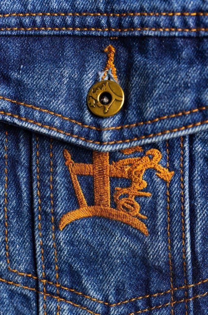 CRUCIBLE 12000 STITCHES CROPPED TRUCKER JACKET