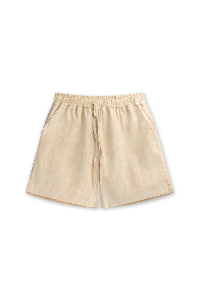 NERIA 100% LINEN SHORT BEIGE
