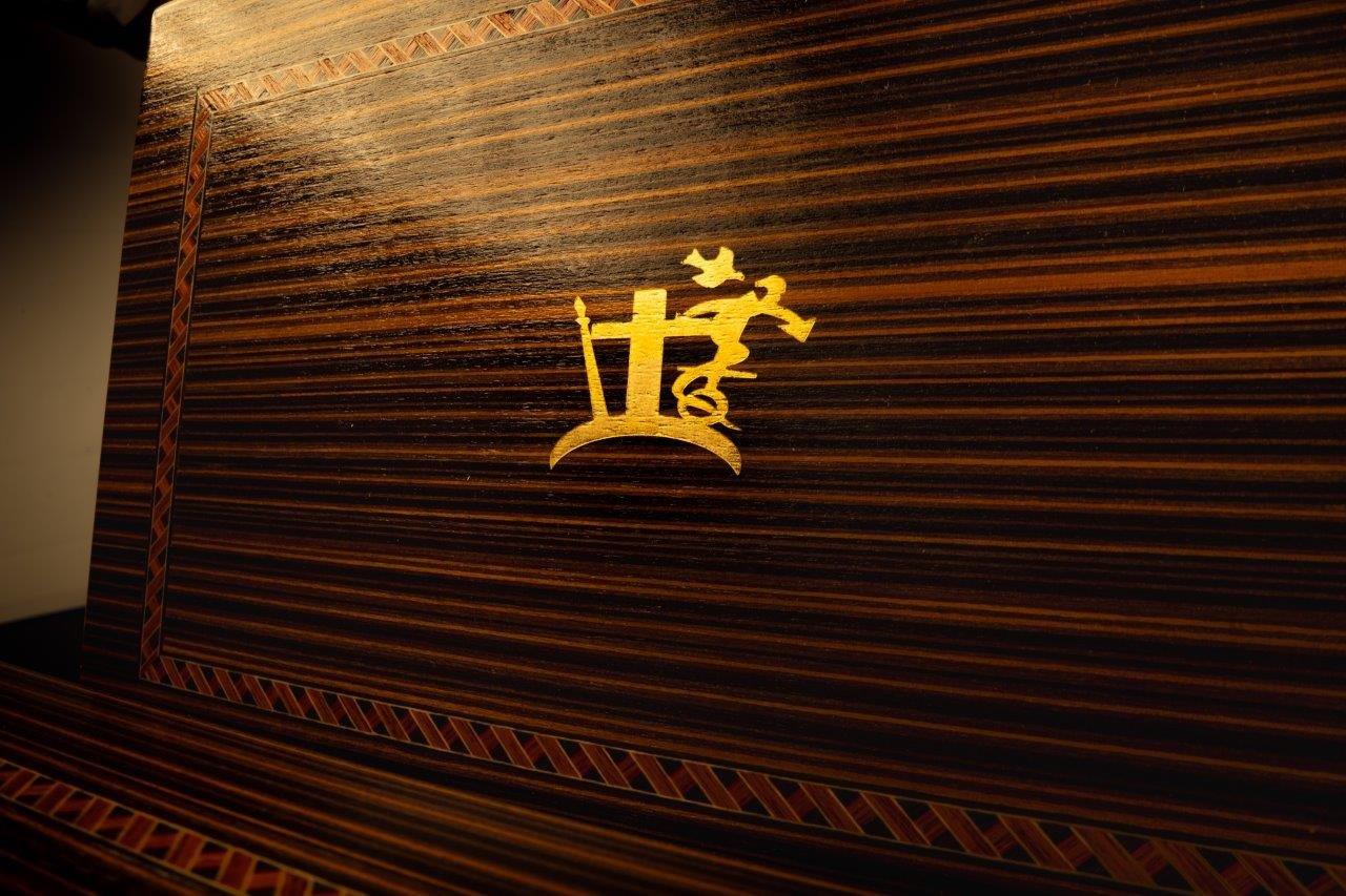 22ct GOLD & HARDWOOD BACKGAMMON TAVLI BOARD