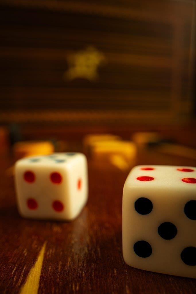 22ct GOLD & HARDWOOD BACKGAMMON TAVLI BOARD